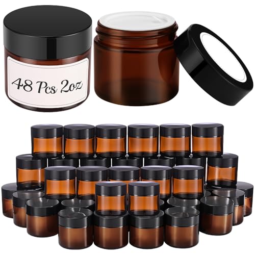 2 oz Glass Jars with Lids (48 Count)