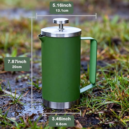Stainless Steel French Press Coffee Maker 21OZ