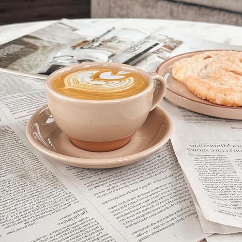 Mora Ceramic Latte Art Mug With Saucer