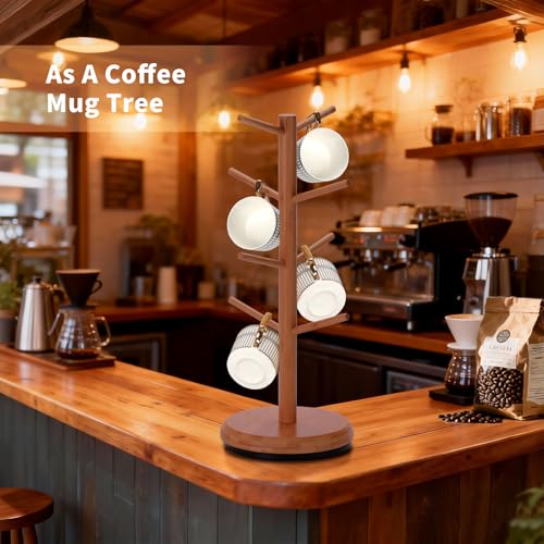 Mug Holder 360° Rotating Mug Tree Holds 8 Coffee Cups