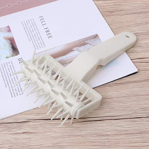 Plastic Pizza Dough Docker Roller 7.87 Inch Baking Spike Roller Pastry Tool Prevents Dough Blistering Even Rising Thin Crust for Pizza and Pastry Preparation