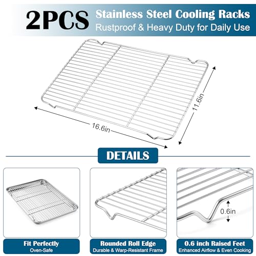 Baking Sheet with Wire Rack (2 Count)