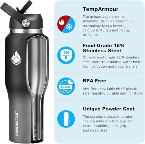 32oz Stainless Steel Water Bottle