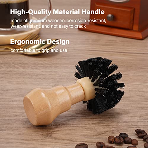 Coffee Portafilter Basket Cleaning Filter Brush Fits for 54