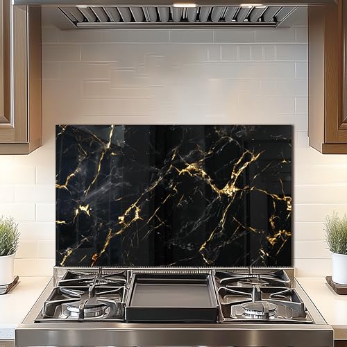 Tempered Glass Backsplash Kitchen