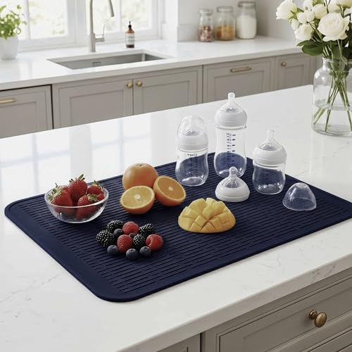 Silicone Dish Drying Mat for Multiple Usage