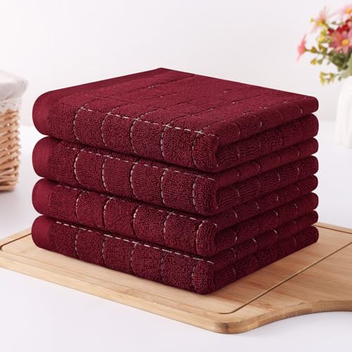 100% Cotton Terry Kitchen Towels (4 Count)