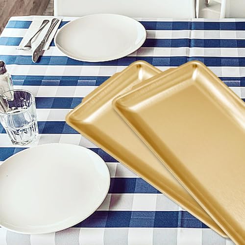 3Pcs 304 Stainless Steel Food Serving Tray (3 Count)
