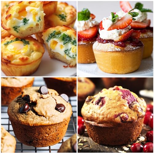 Silicone Muffin Pans for Baking (2 Count)