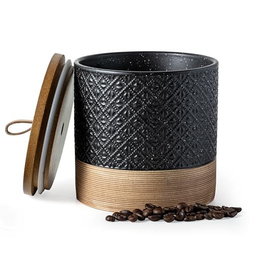 Ceramic Coffee Container Jars with Airtight Lid