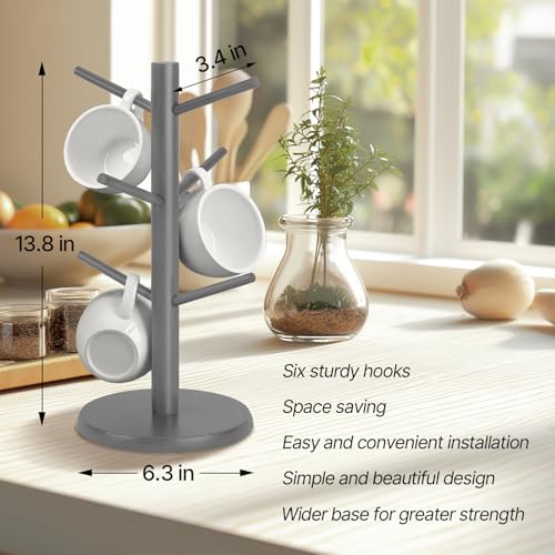 Wooden Mug Holder Tree