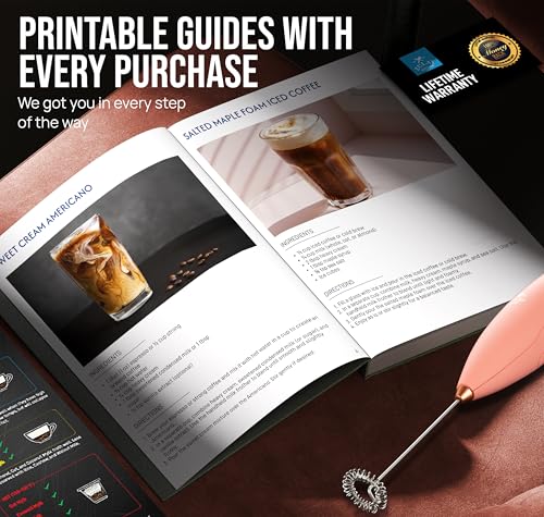 Powerful Milk Frother Wand With Duracell Batteries