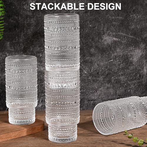 16OZ Glass Tumbler with Straw and Lid