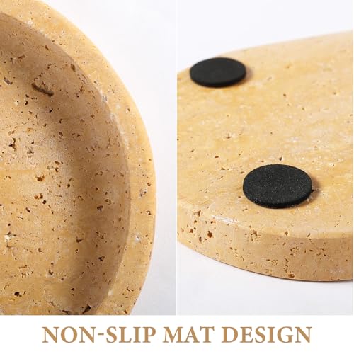 Natural Travertine Tray for Bathroom Vanity