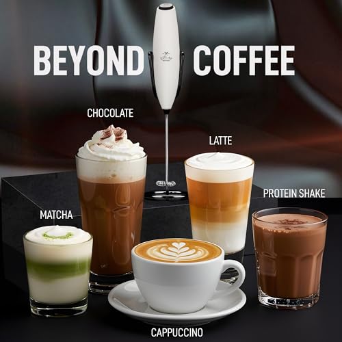 Powerful Milk Frother Wand With Duracell Batteries