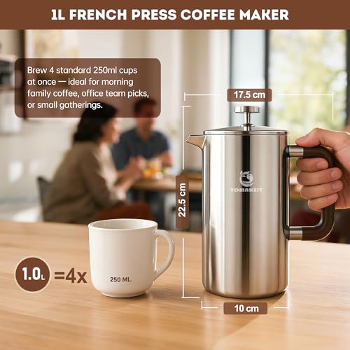 1L 34 Oz French Press Coffee Maker