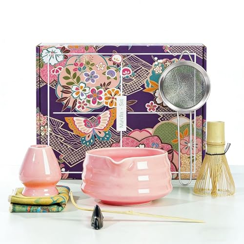 Matcha Set Matcha Whisk Set Includes Matcha Bowl and Whisk (7 Count)