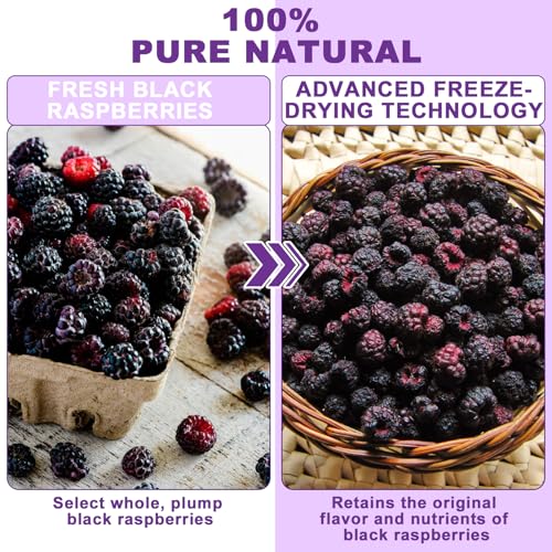 Freeze Dried Black Raspberry Powder (5.6438 Ounce)