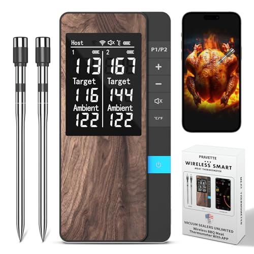 Wireless Meat Thermometer with Dual Probes