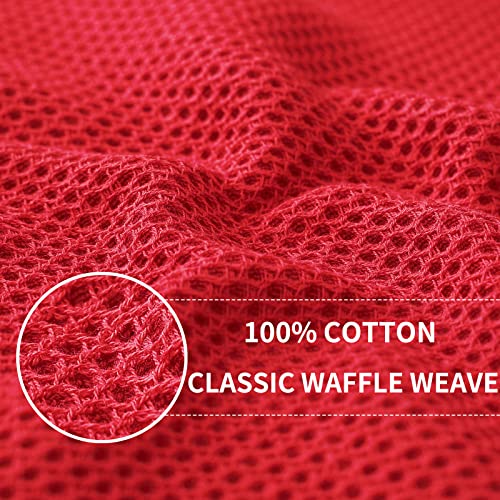 100% Cotton Waffle Weave Kitchen Dish Cloths 6 (6 Count)