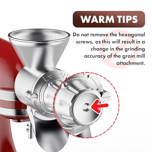 Metal Grain Mill Attachment for KitchenAid Stand Mixer
