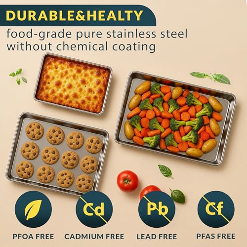 Stainless Steel Cookie Sheet Set of 3 (3 Count)