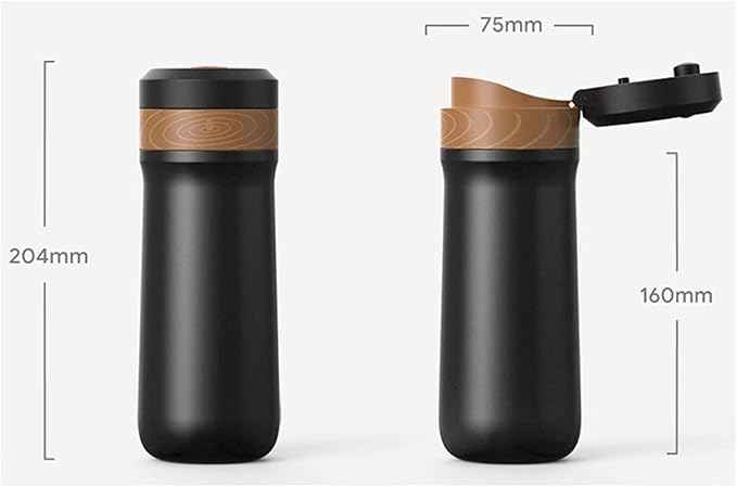Percolator Coffee Pot Portable Coffee Pot Coffee Press Thermal Insulation 8h Travel Cup with Filter