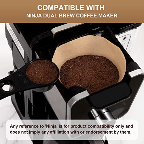Cone Coffee Filters #4 for Ninja Coffee DualBrew Pro CFP301 CFP201 (200 Count)