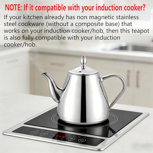 Stainless Steel Teapot with Infuser 2000ml