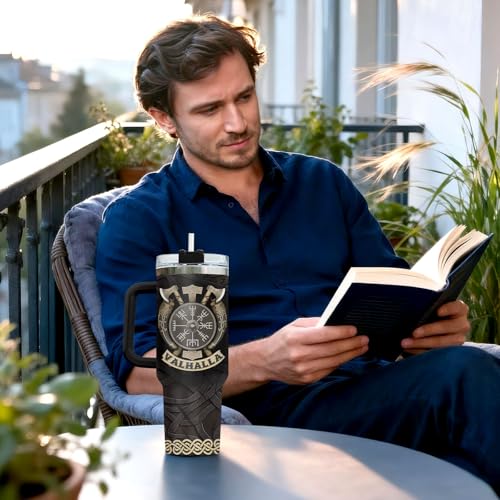 Valhalla Viking 40 oz Tumbler with Handle