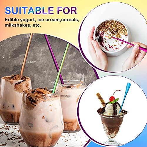 8 Pcs Long Handle Tea Spoon (8 Count)