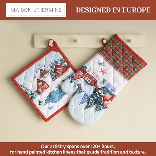 100% Cotton Oven Mitt & Pot Holder Set (2 Count)