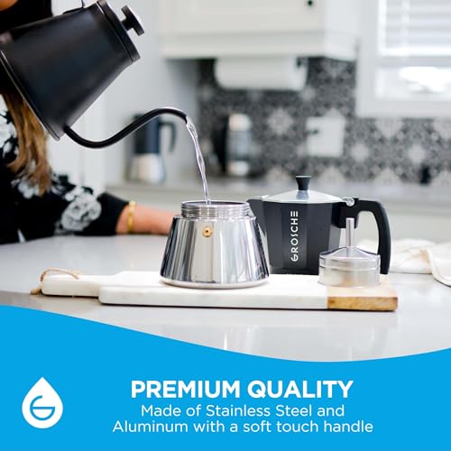 Milano Induction Stovetop Espresso Maker Moka Pot 9 Cup