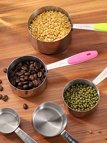 Stainless Steel Measuring Cups and Spoons Set of 10 Piece