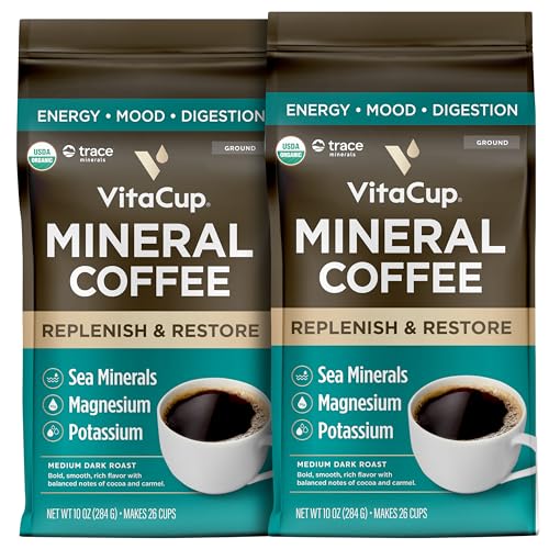 Organic Mineral Ground Medium Dark Roast Coffee (20 Ounce)