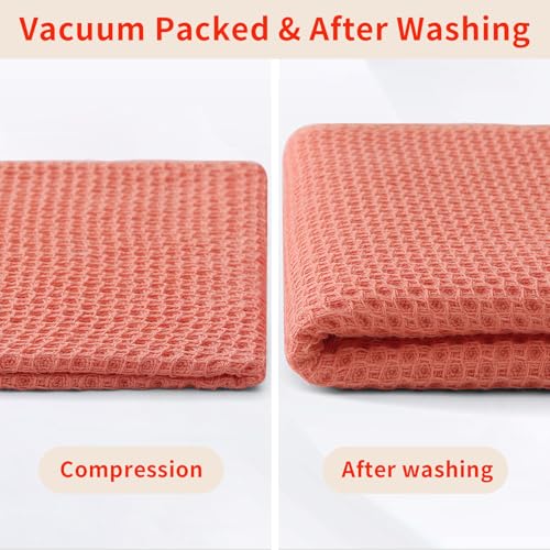 100% Cotton Waffle Weave Kitchen Dish Towels 12 (12 Count)