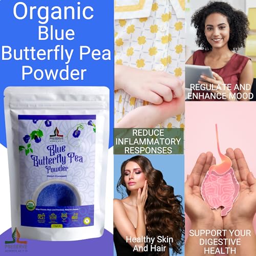 Pure Butterfly Pea Flower Powder (4 Ounce)