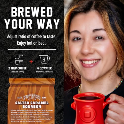 Salted Caramel Bourbon Infused Ground Coffee (12 Ounce)