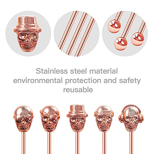 Skull Shape Swizzle Sticks