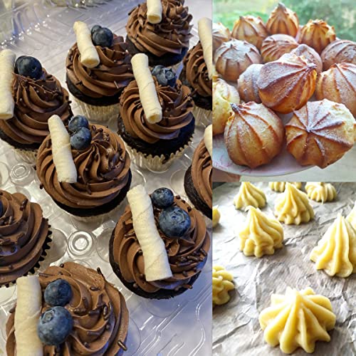 C10 Large Closed Star Piping Tip Set for Cake Decorating & Frosting