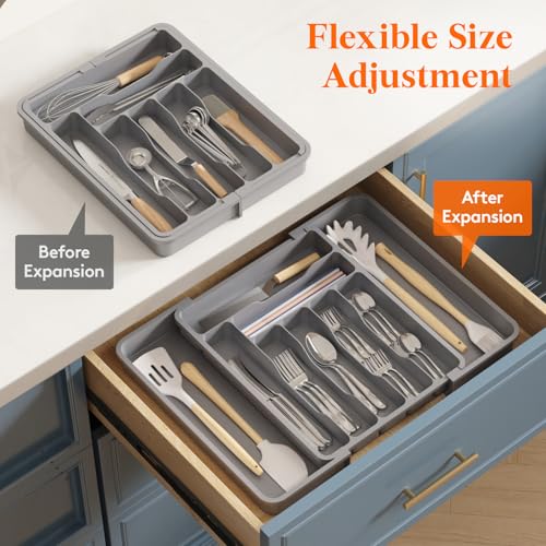 Expandable Silverware Drawer Organizer