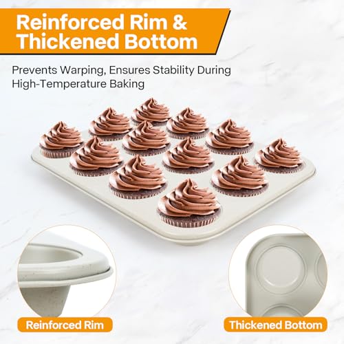 2 Pack Healthy Baking Cupcake Pan