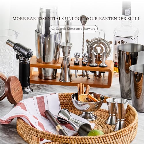 Cocktail Shaker Set Bartender Kit with Stand (15 Count)