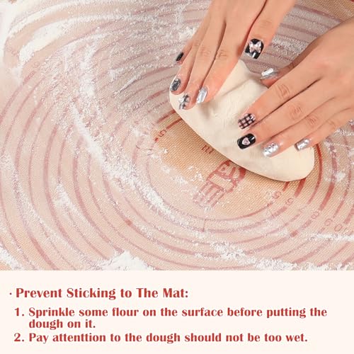 Non slip Silicone Pastry Mat Extra Large Measurements 28''x 20'' Baking Mat