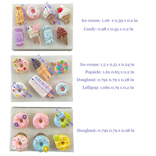 Lovely Small Items Silicone Fondant Molds Set For Cake Topper