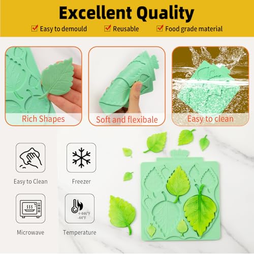 Silicone Leaf Molds (2 Count)