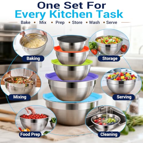 Mixing Bowls with Lid Set