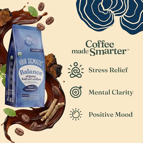 4551058 Four Sigmatic Organic Balance Adaptogen Ground Coffee (12 Ounce)
