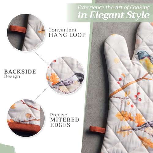 100% Cotton Oven Mitt & Pot Holder Set