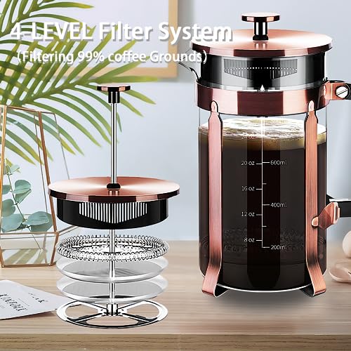 French Press Coffee Maker 304 Stainless Steel Coffee Press